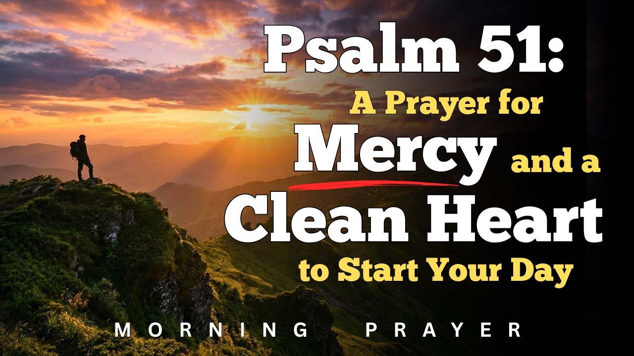 Psalm 51: A Prayer for Mercy and a Clean Heart to Start Your Day | BLESSED MORNING PRAYER