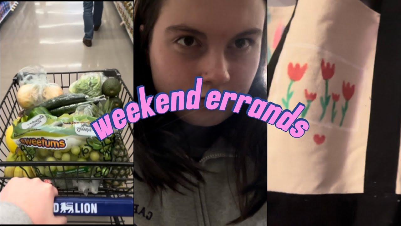 running weekend errands (appointments, shopping, gym) 