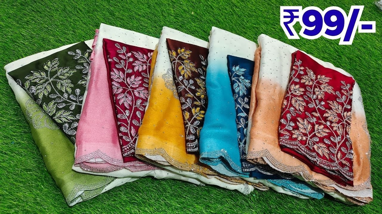 పెళ్లి సీజన్లో ఆఫర్💥₹99/- కొత్త  చీరలు -- Alina Sarees Hyderabad