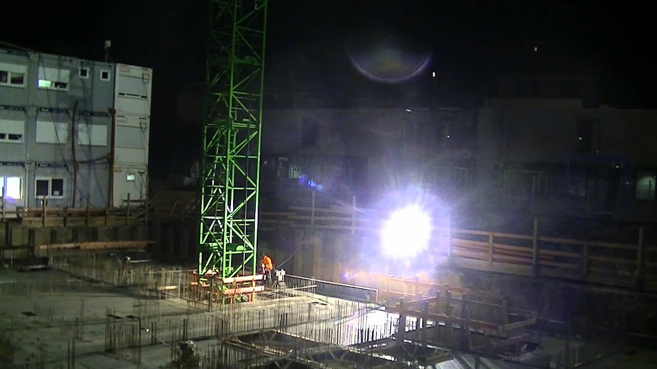 Beton Glätten mit dem Flügelglätter in München in der Nähe München Donnersbergerbrücke