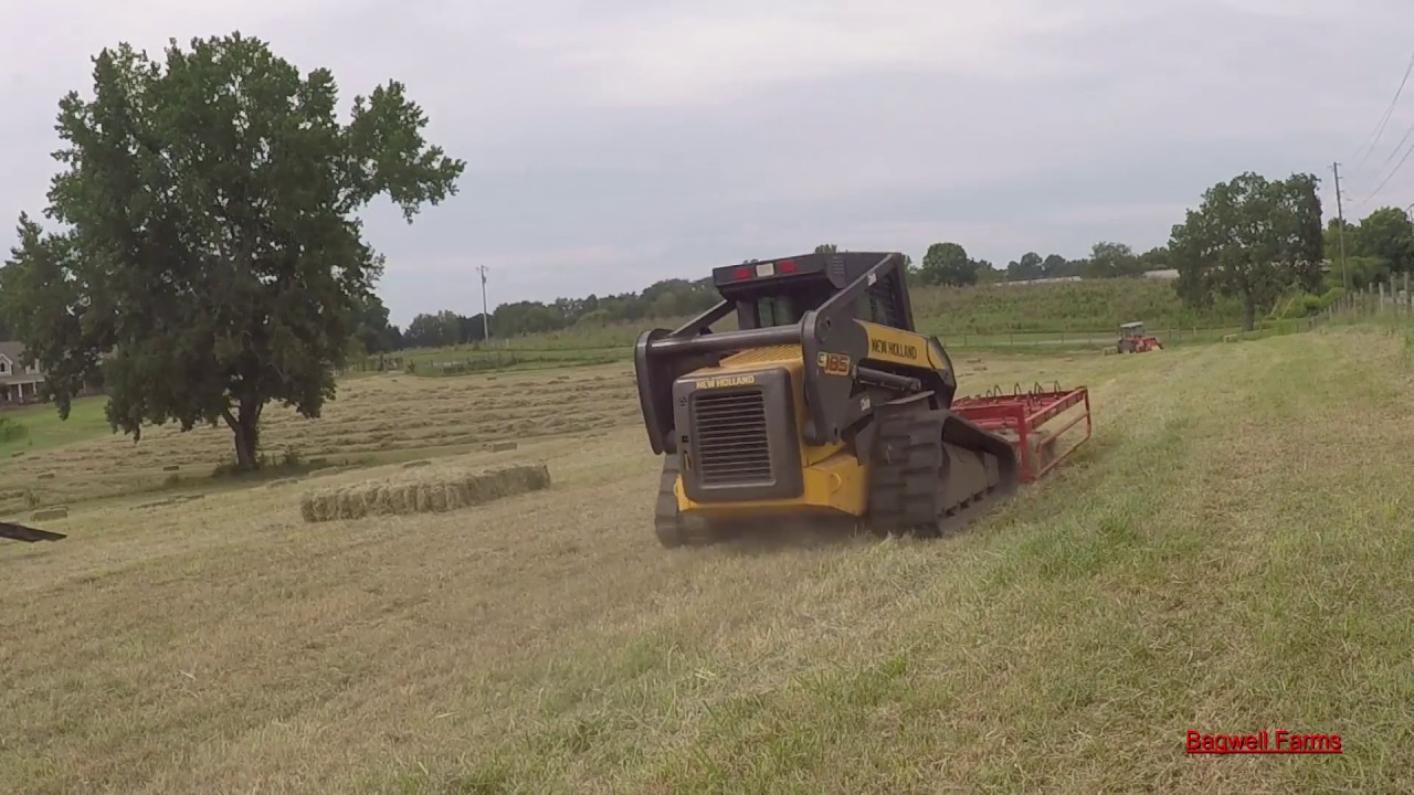 Baling little squares 2nd cut hay!