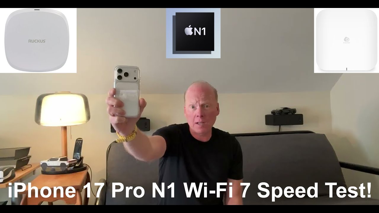 🚀 Тест скорости Wi-Fi 7 на iPhone 17 Pro N1! EnGenius ECW536 против Ruckus R770 🚀