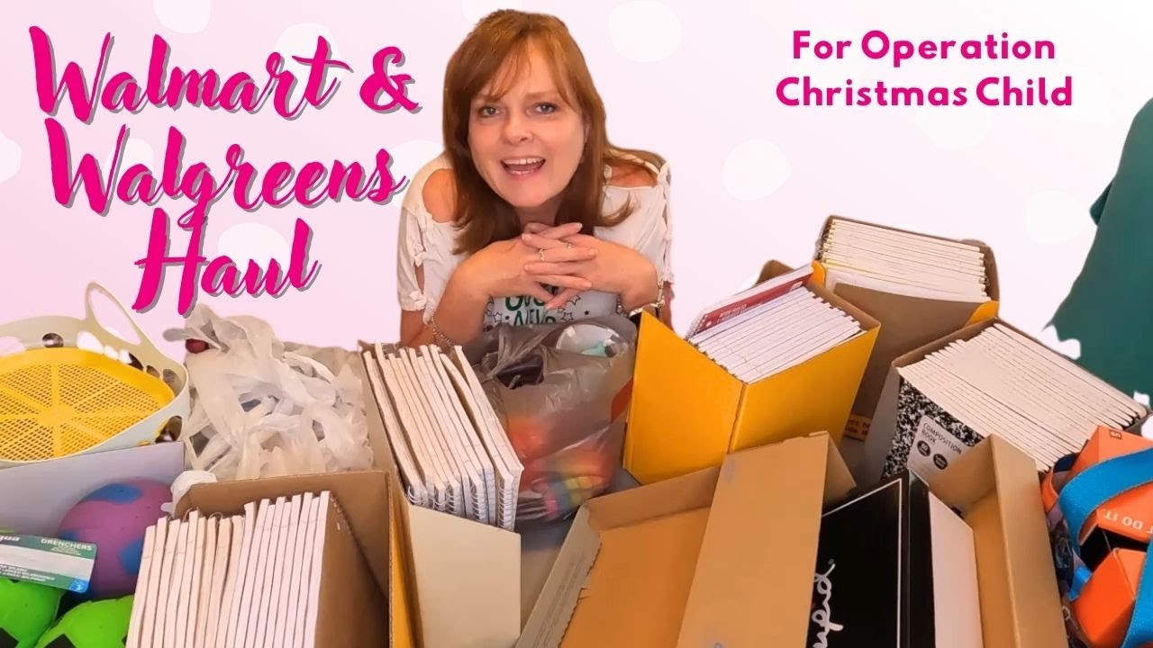 Walmart & Walgreens Haul Operation Christmas Child Shoeboxes