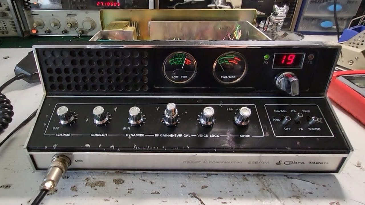 Cobra 142 GTL recap, alignment, no TX fix