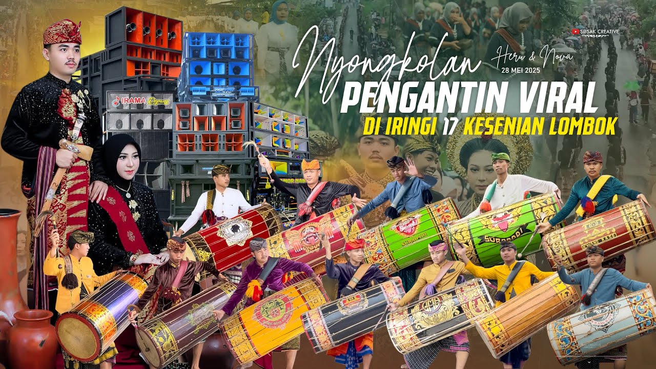 WOW❗️NYONGKOLAN SULTAN_PENGANTIN 500 JT_DI IRINGI 17 KESENIAN LOMBOK_LENTING KE WAJAGESENG KOPANG
