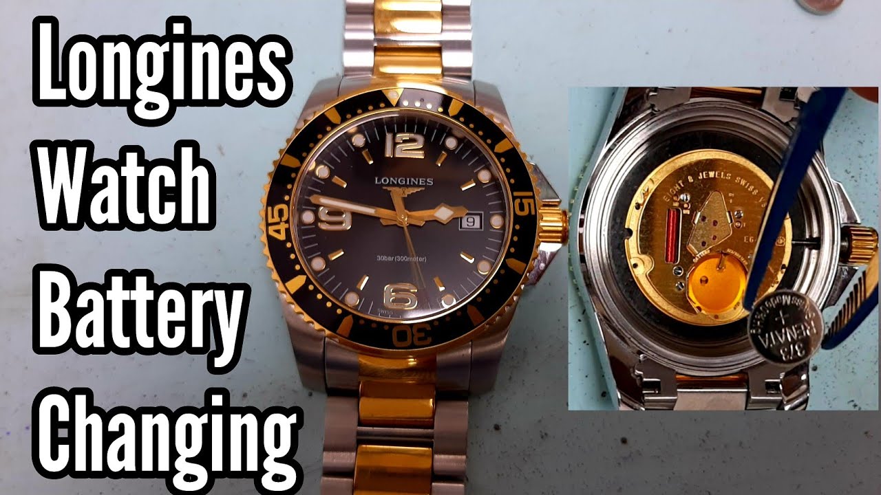 How To Change A Longines Watch Battery | Watch Repair Channel