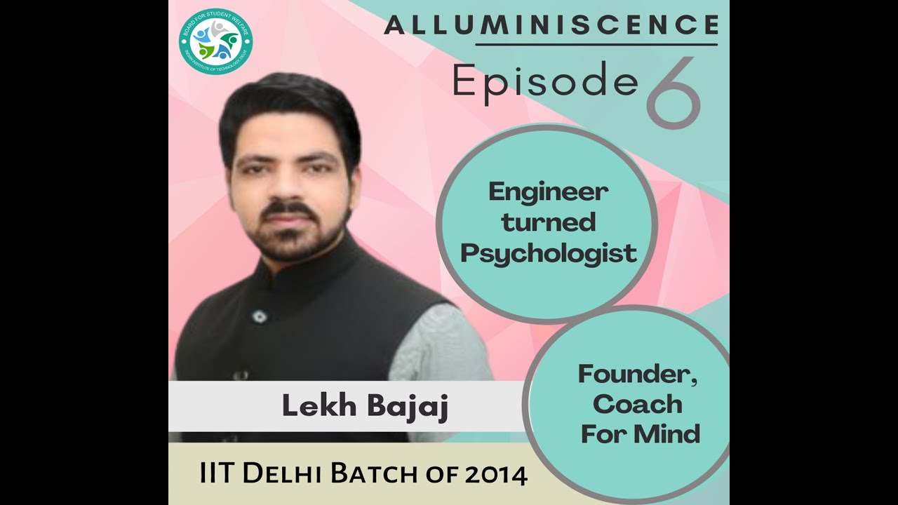 Aluminescence EP-6 | Lekh Bajaj | B.Tech IIT Delhi | Clinical Psychologist | Founder, CoachForMind
