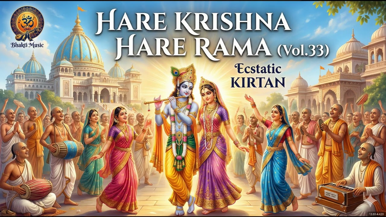 Hare Krishna Hare Rama  | KIRTAN | Joyful & Ecstatic | Bhakti Music Hindi