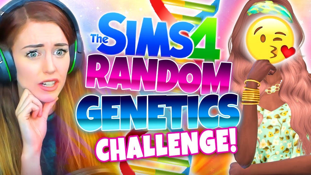 🤩 RANDOM BEAUTY!? 🤩 - Sims 4 Random Genetics Challenge 💡 - (CAS!)