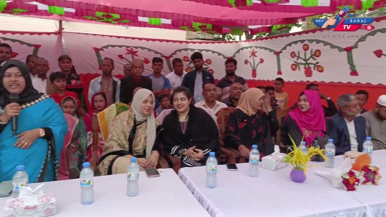 নোয়াখালী ৪ আসনে ধানের শীষের পক্ষে একাট্টা নারী ভোটাররা। #SobujTV 24