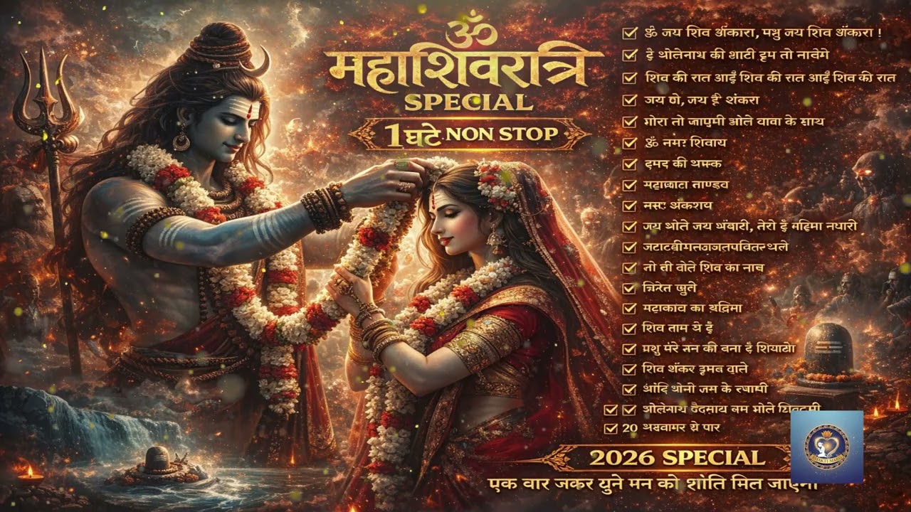 महाशिवरात्रि स्पेशल 2026 🔱 1 घंटा नॉनस्टॉप शिव भजन | मन को शांति देने वाले सुपरहिट भजन
