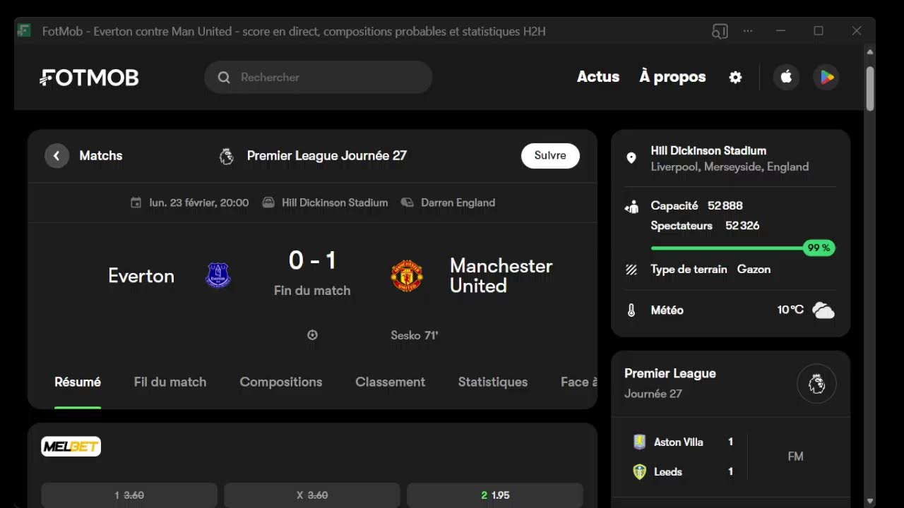 Manchester united vs everton LIVE
