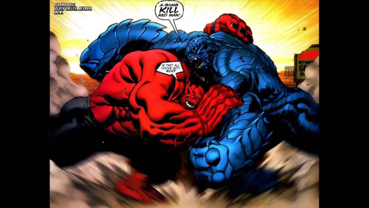 Red Hulk vs. A-Bomb
