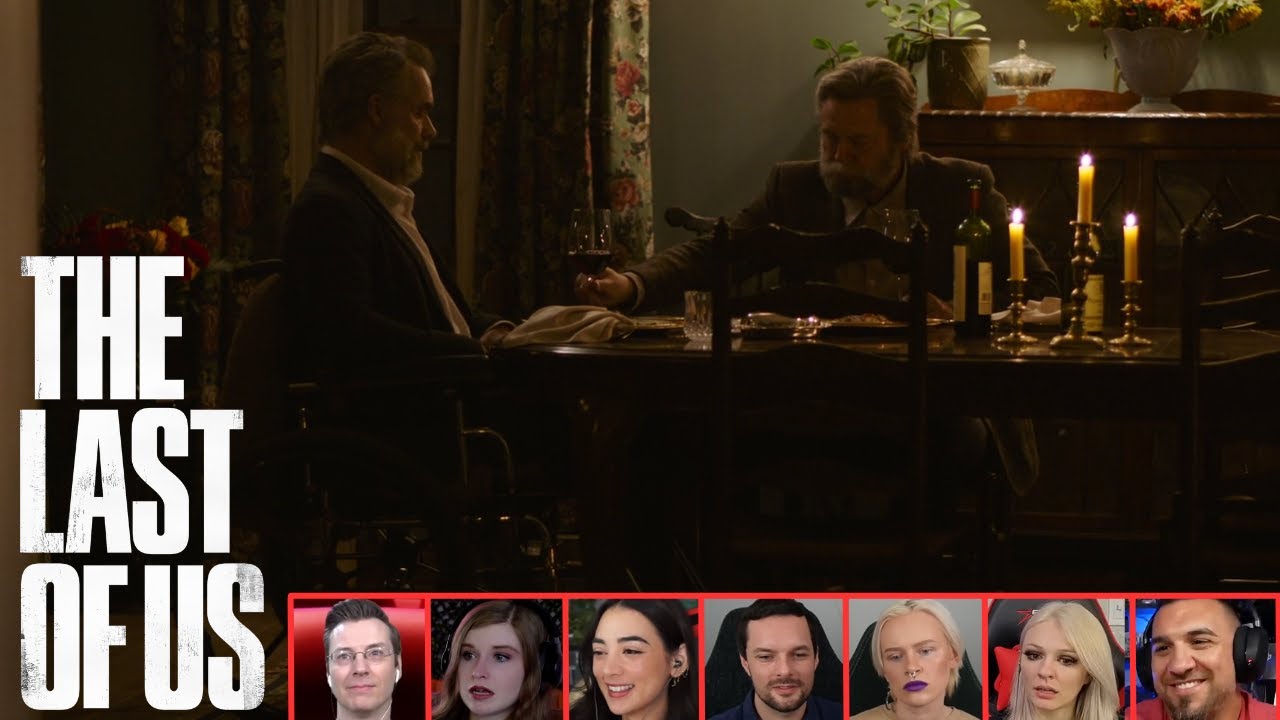 Reactors Reacting to BILL AND FRANKS FINAL MEAL | The Last of Us 1x3 