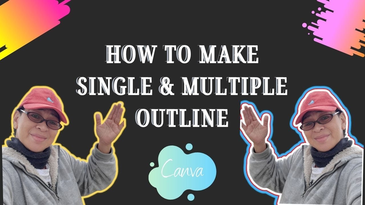 HOW TO OUTLINE IMAGE USING CANVA