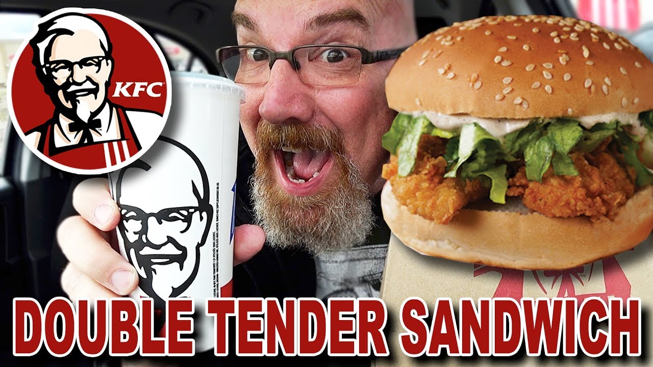 KFC 🍗 DOUBLE TENDER SANDWICH $5 Fill Up | Mountain Dew Baja Blast