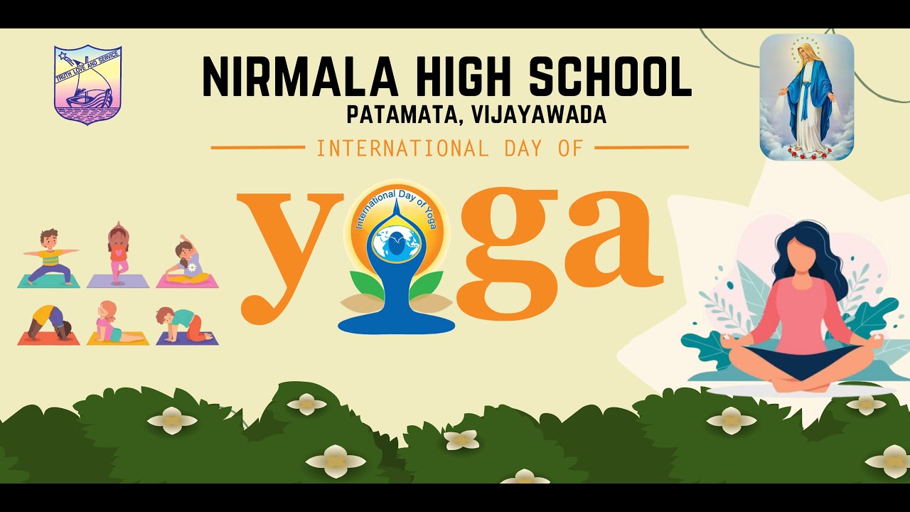 International Yoga Day Program 2025 at Nirmala High School, Vijayawada