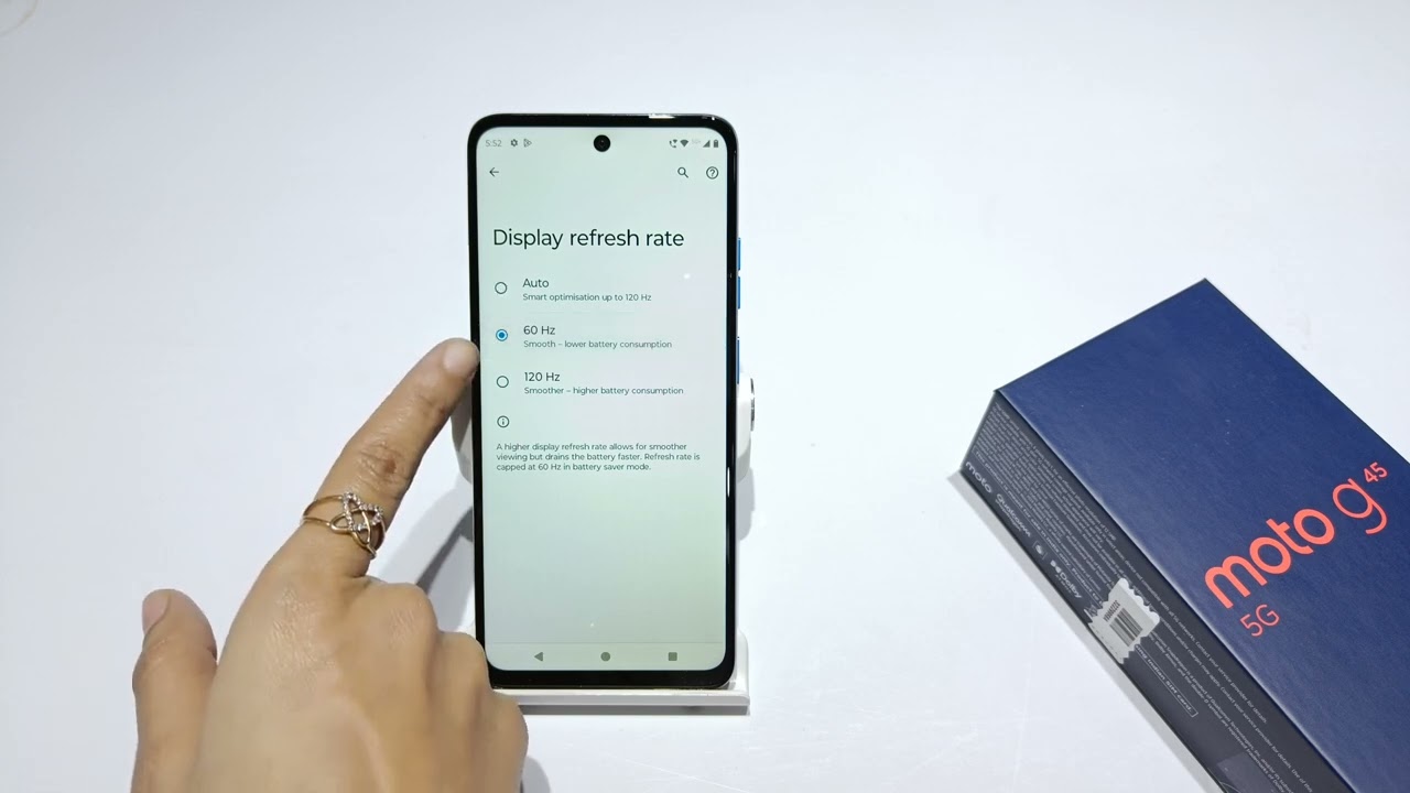 How to change screen refresh rate in moto g45 5g | moto g35 me high performance mode kaise lagaye