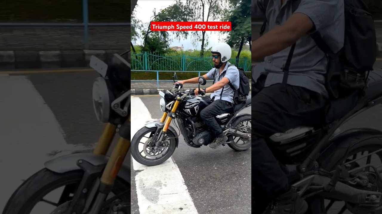 Wait is over! I'm trying all new SPEED 400 by TriumphNepal... #bikelaunch #triumph #twinsridervlogs