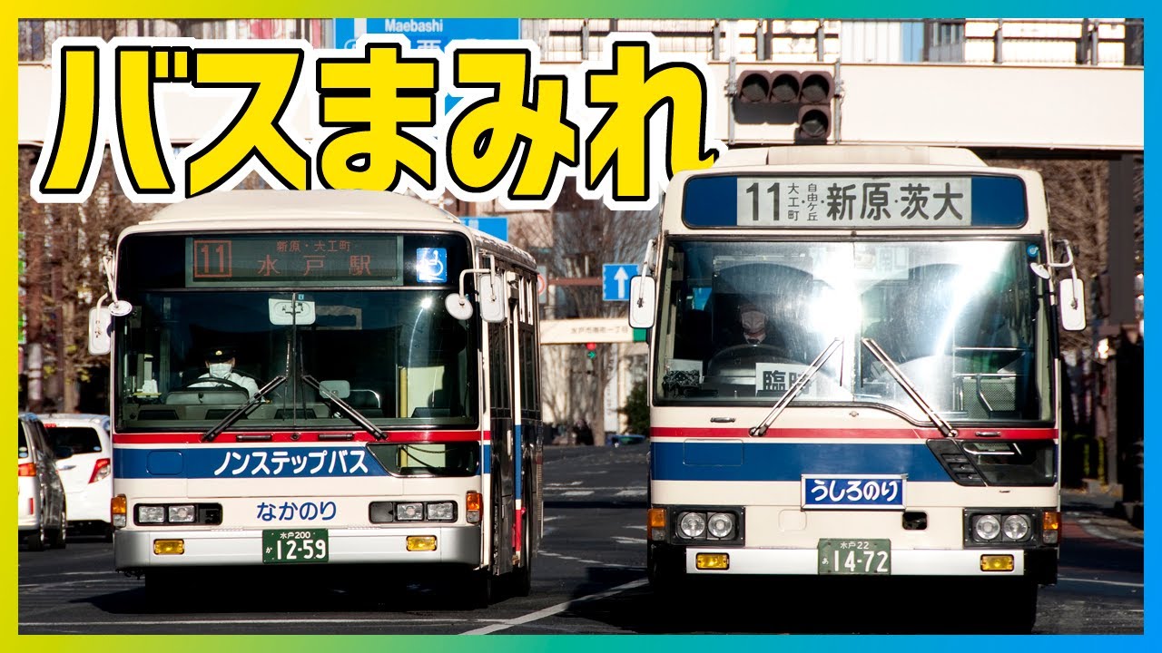 【茨城交通・関東鉄道・JRバス関東】水戸駅北口バスターミナル 平日朝のバスラッシュ(到着編)