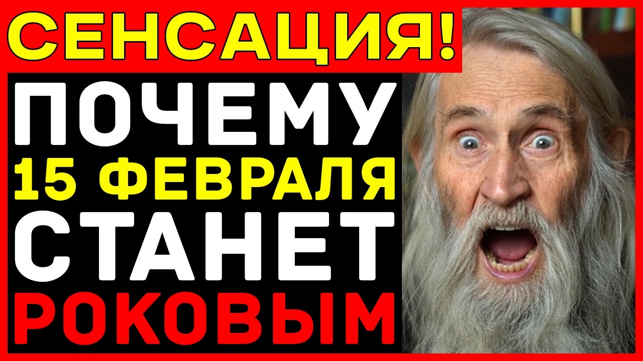 Старец ИЛИЙ плакал КРОВАВЫМИ слезами — 15 февраля ЗАСТАВИТ нарушить обет МОЛЧАНИЯ!