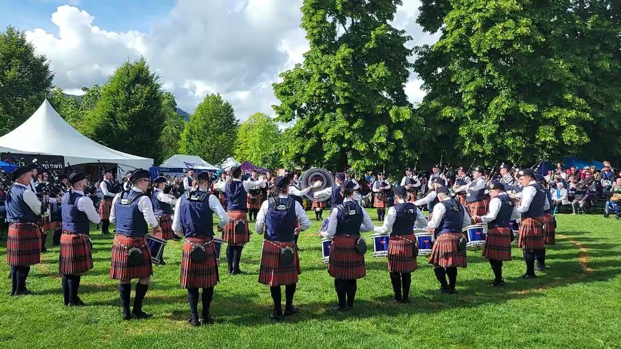 Simon Fraser University Pipe Band -  Mrs. John MacColl MSR, Coquitlam Highland Games 2024