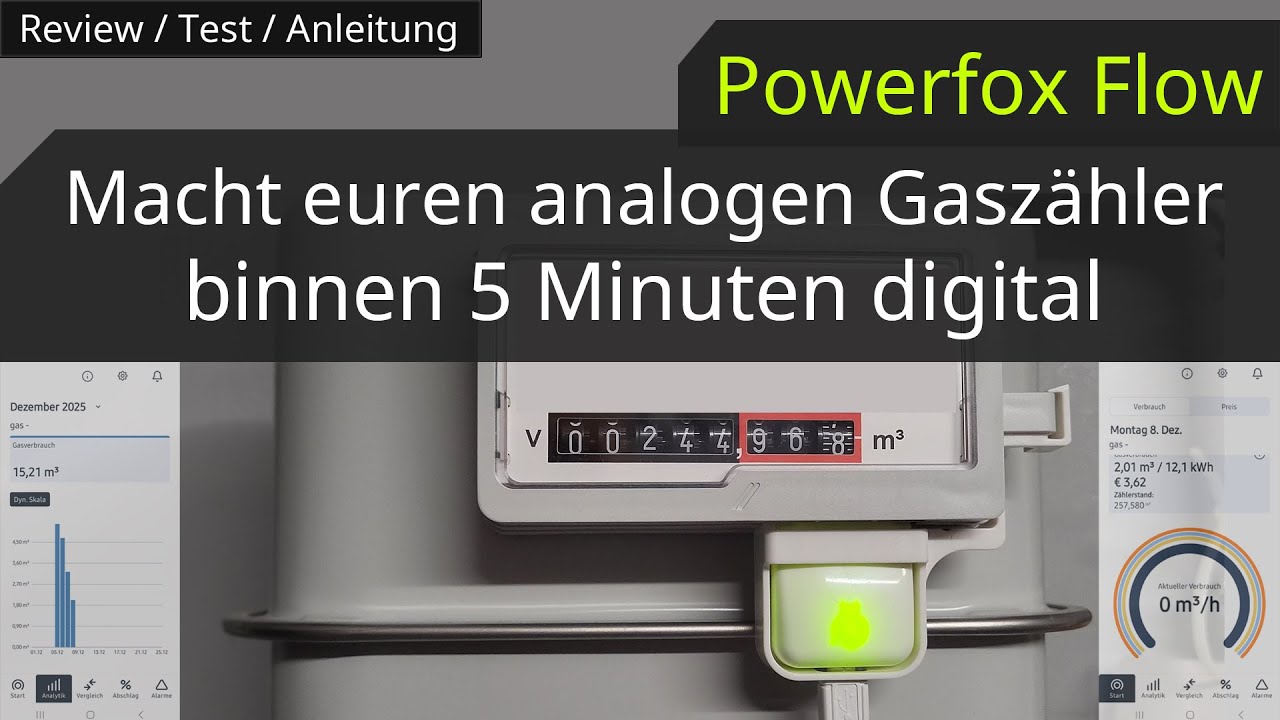 Der Powerfox Flow macht euren analogen Gaszähler digital | Test | Review | Tutorial |