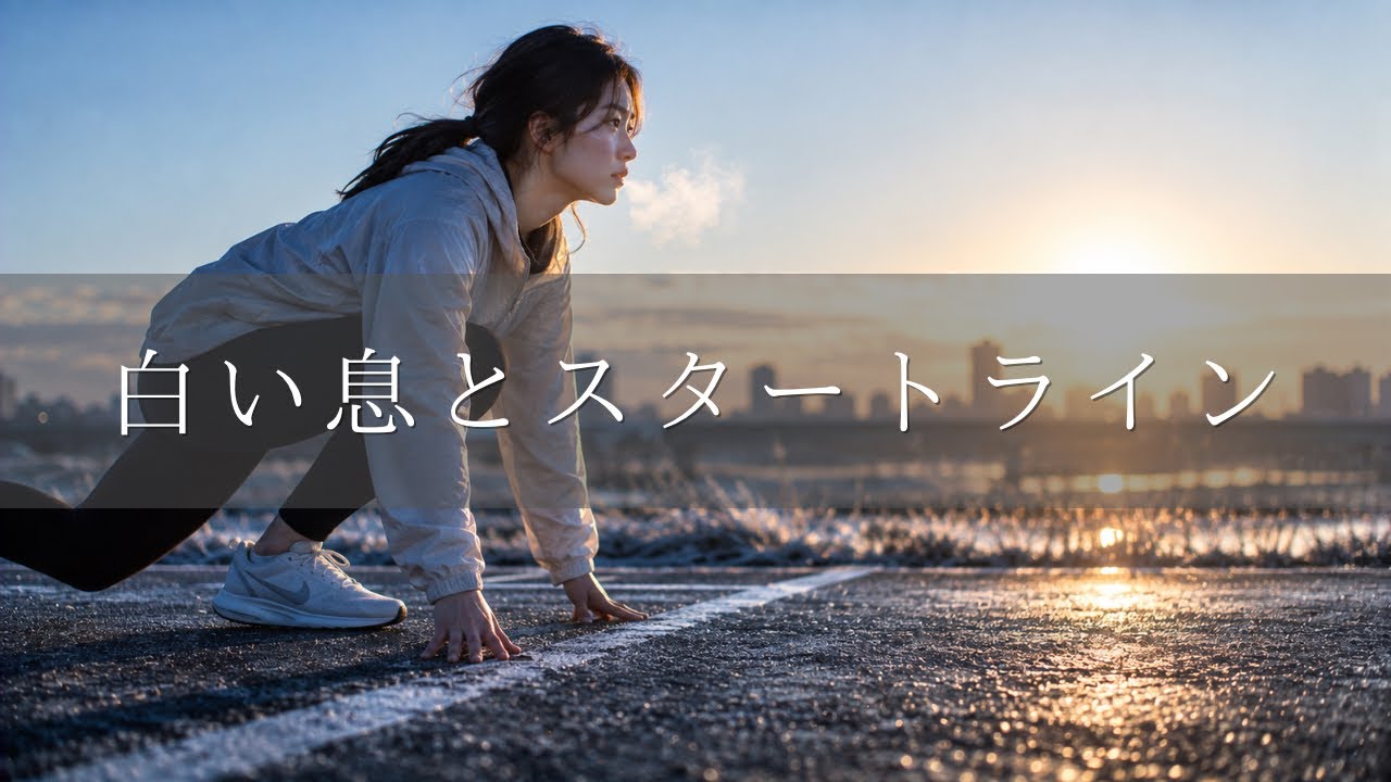 白い息とスタートライン｜冬の始まりに踏み出す、希望と決意のラブソング（青春・再出発・未来）