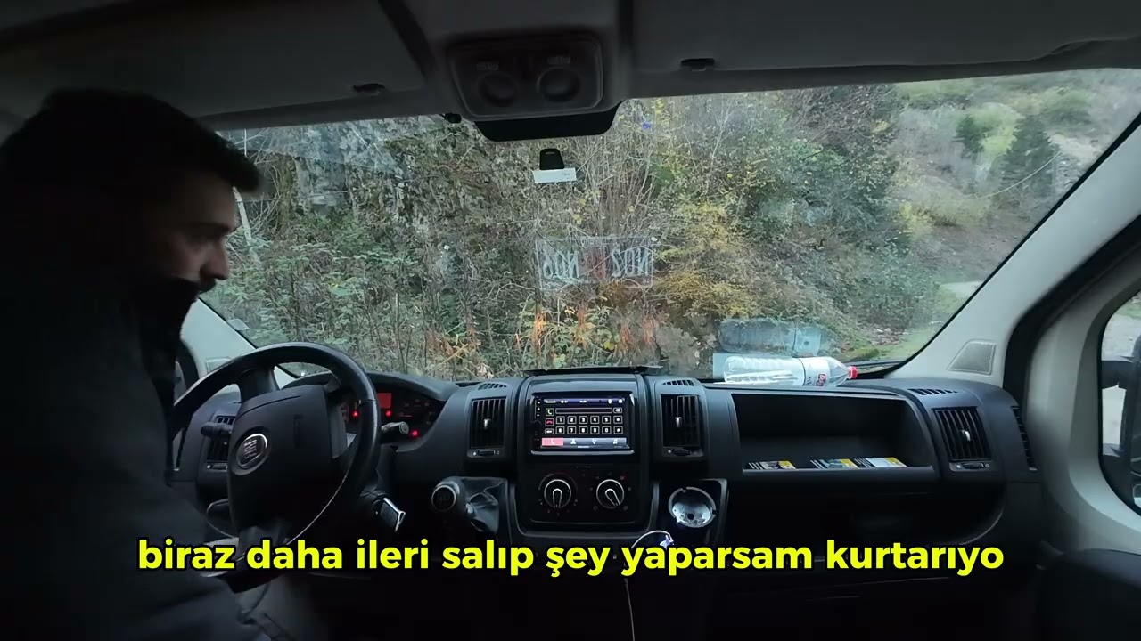 KARAVANLA TRABZON MAÇKADA YOLDA KALDIM - VAZELON MANASTIRI