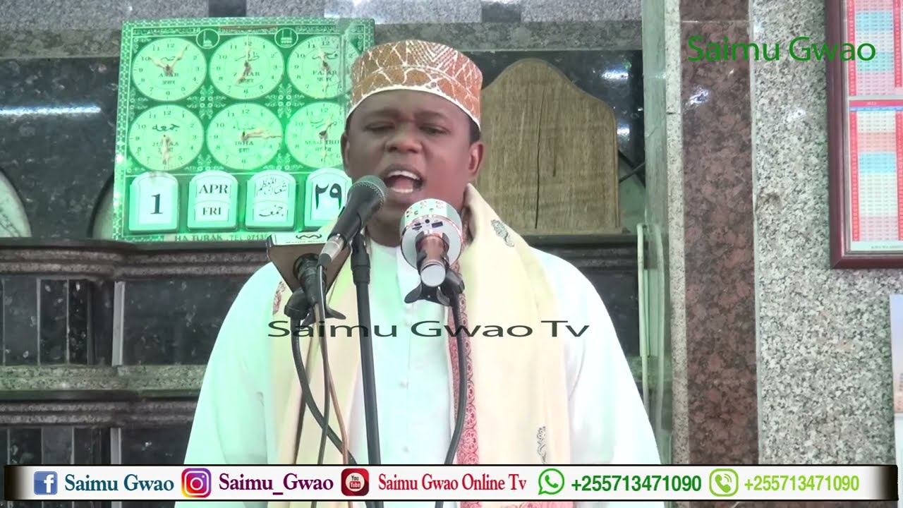 KHUTBA YA IJUMAA MASJID MTORO MAMBO 5 WALIYOPEWA UMAT MUHAMMAD NDANI YA RAMADHANI SHKH HUSSEIN POCHO