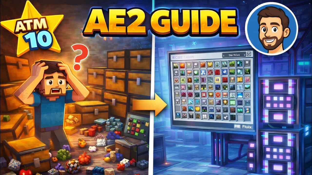 Erstes ME System bauen in AE2 💻| Minecraft | ATM10