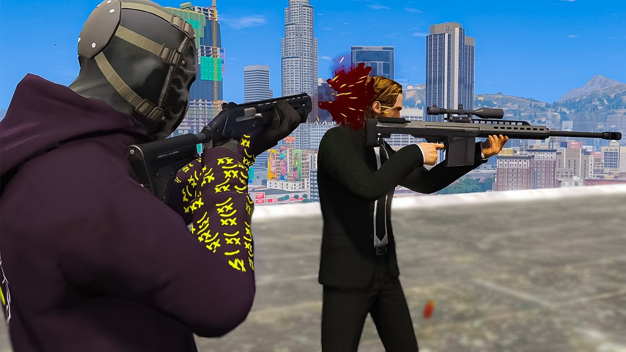 Bounty Hunters Chase John Wick in GTA 5 RP