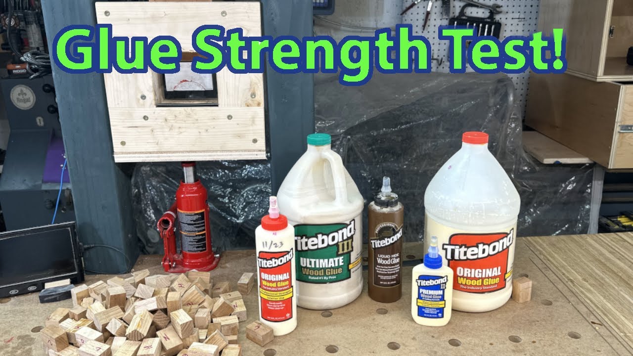 Тестирование прочности клея Titebond: Original против 2 (Premium) против 3 против Hide Glue