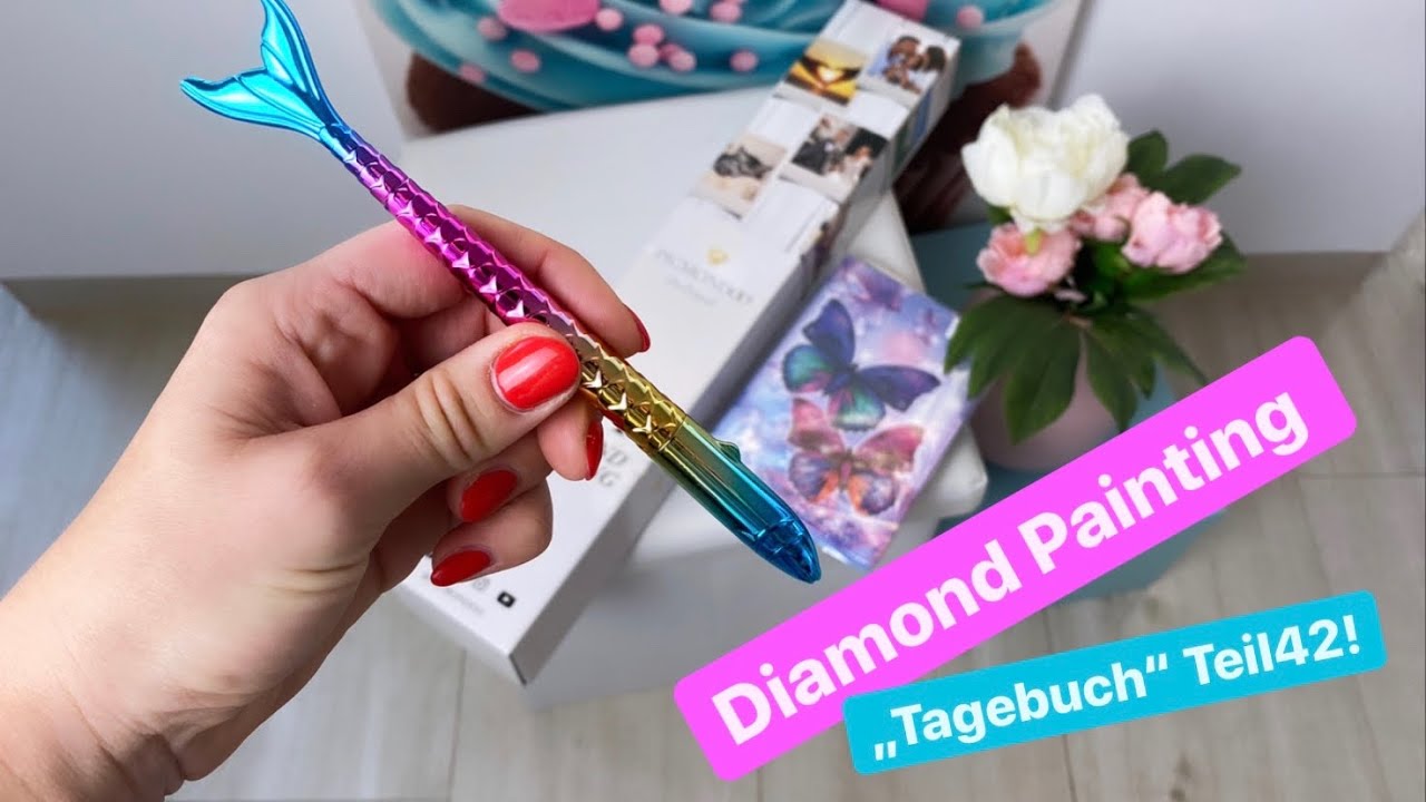 Diamond Painting „Tagebuch“ Teil42. ✅ 👉New Tools! Stift, Notizbuch & Mehrfachaufsetzer - Rad! 🤩