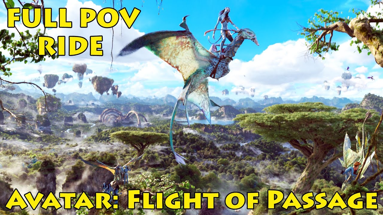 Avatar Flight of Passage FULL POV Ride in Pandora World of Avatar at Disney's Animal Kingdom 2019