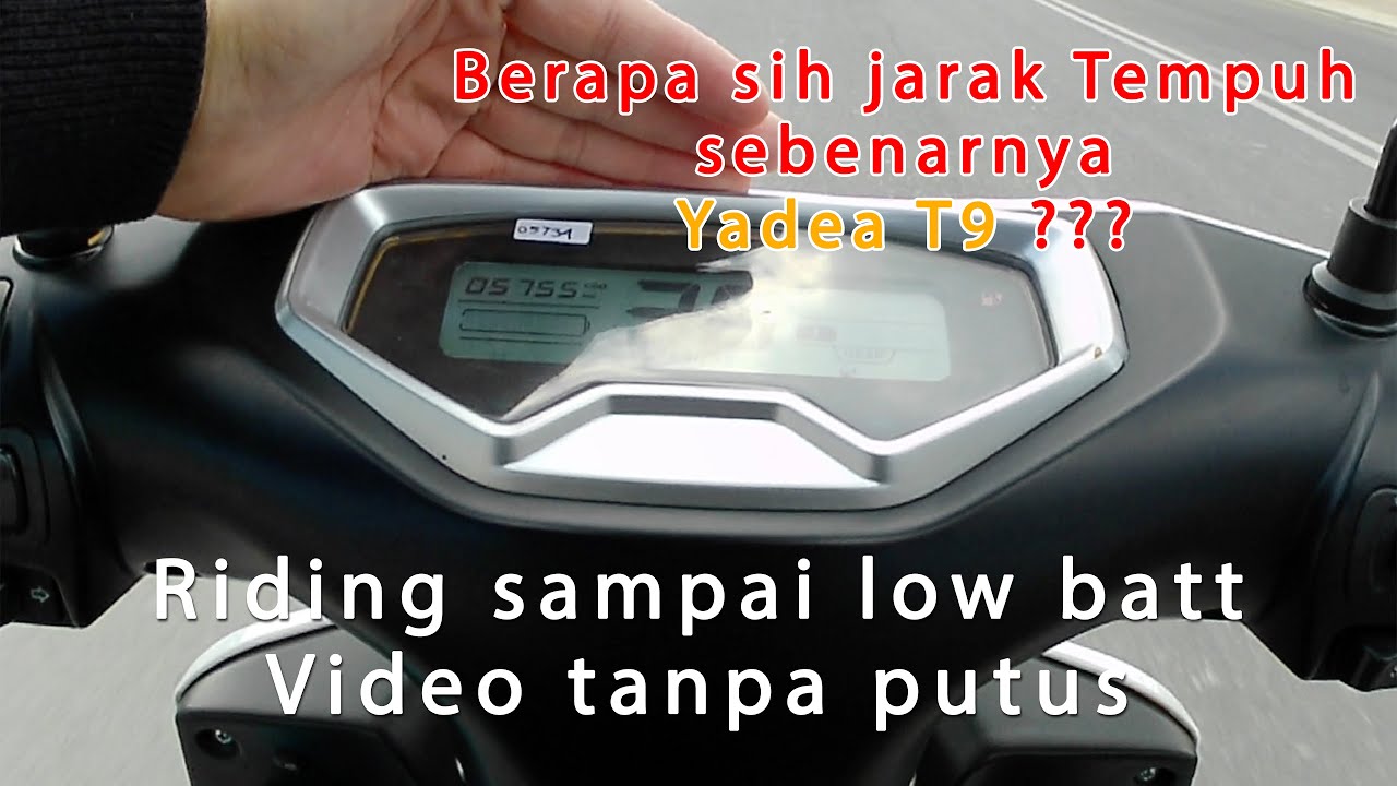 UnCut Video. Riding Yadea T9 till Batt Runs Out