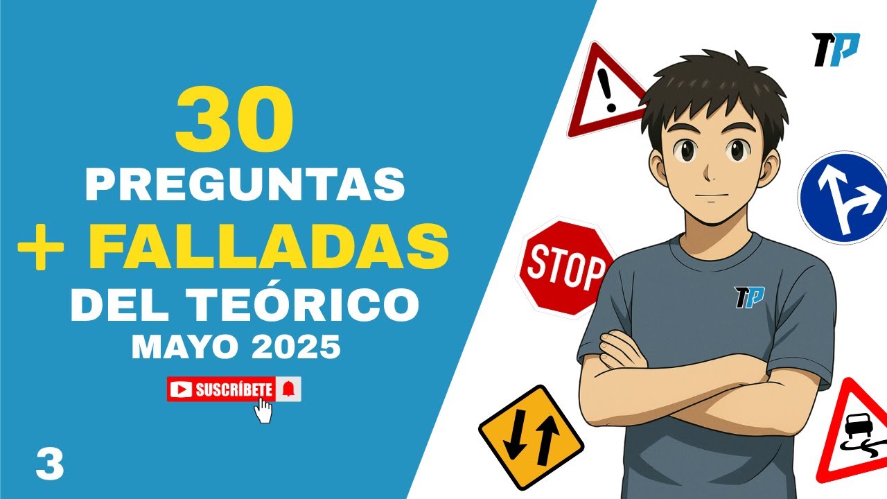 Si FALLAS estas 30 preguntas…no estás listo para el examen teórico DGT 2025💀🚨