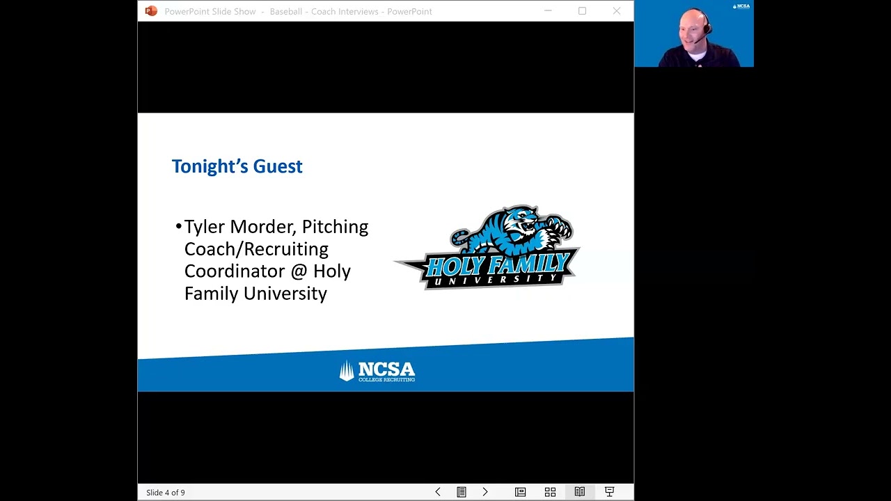 Interview with Tyler Morder, Assistant Baseball Coach at Holy Family University (6/12/2024)