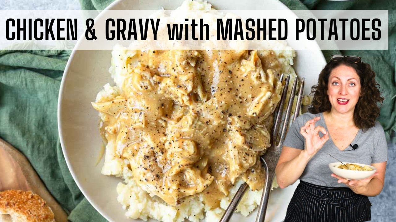 Chicken and Gravy over Mashed Potatoes | Ultimate Comfort Food Recipe!