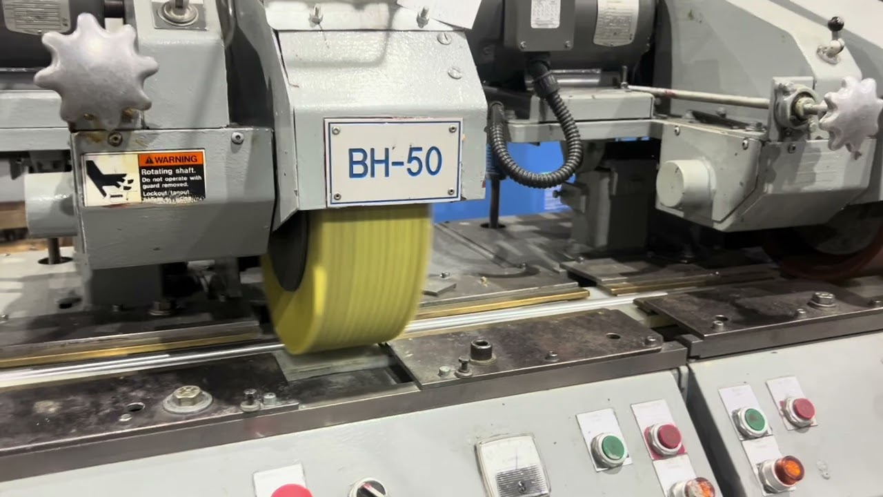 RAND BRIGHT BH-50 BELT TYPE CENTERLESS / POLISHER FINISHER