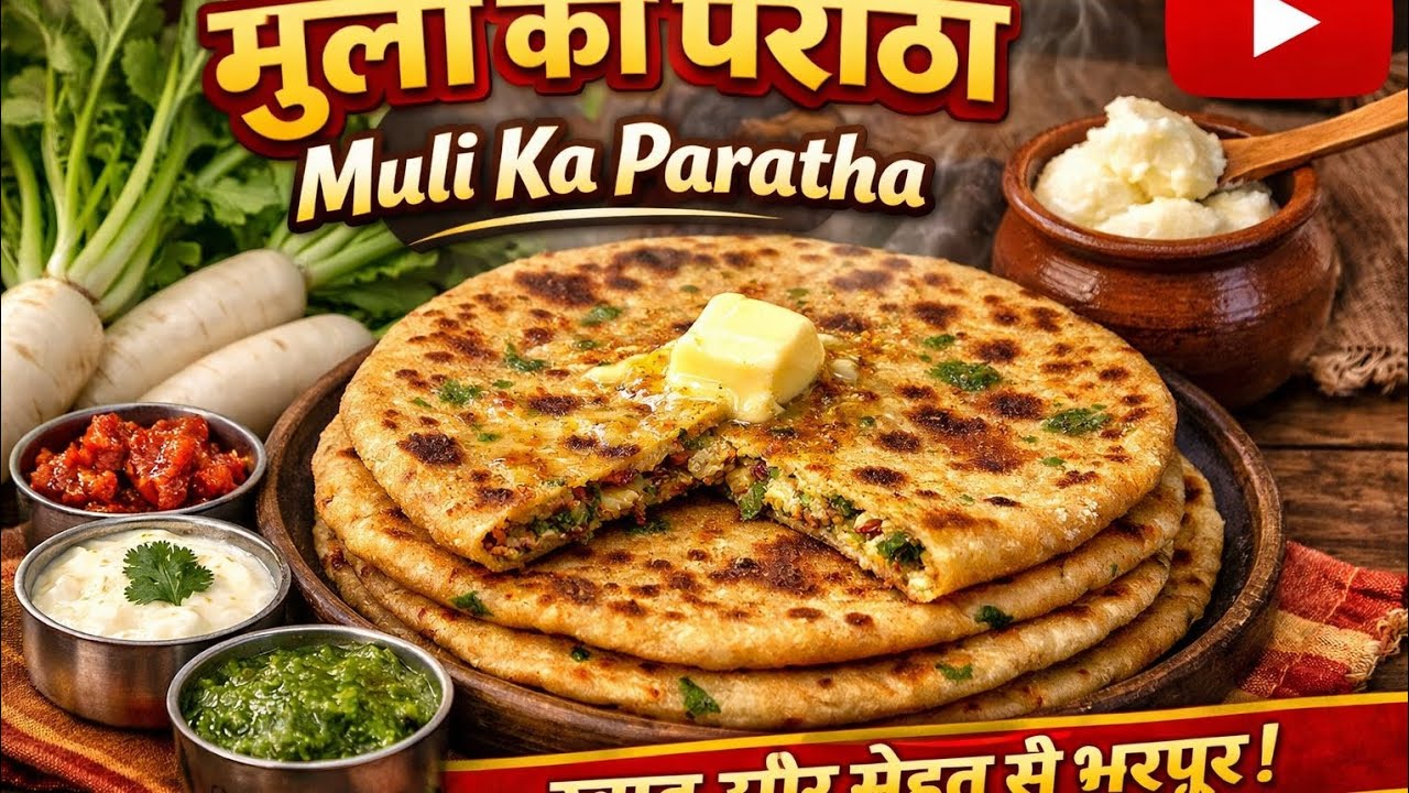 Muli ka paratha sehat aur Swad se bharpur sardiyon ka khajana muli ka paratha###