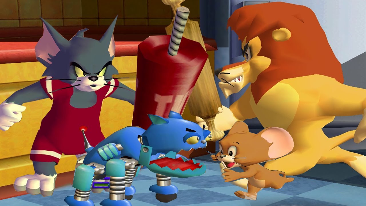 Tom and Jerry in War of the Whiskers HD Tom Vs Jerry Vs Lion Vs Robot Cat (Master Difficulty)