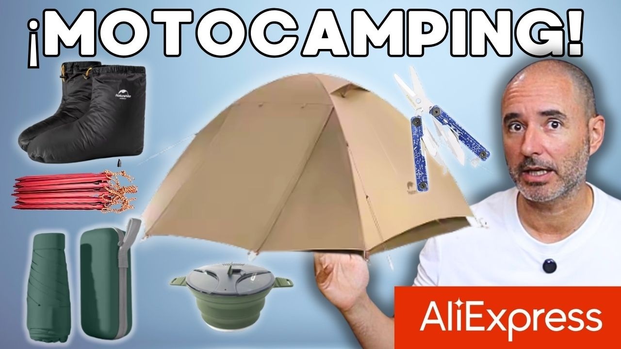 ⛺ AliExpress Camping: accesorios prácticos para viajar en moto