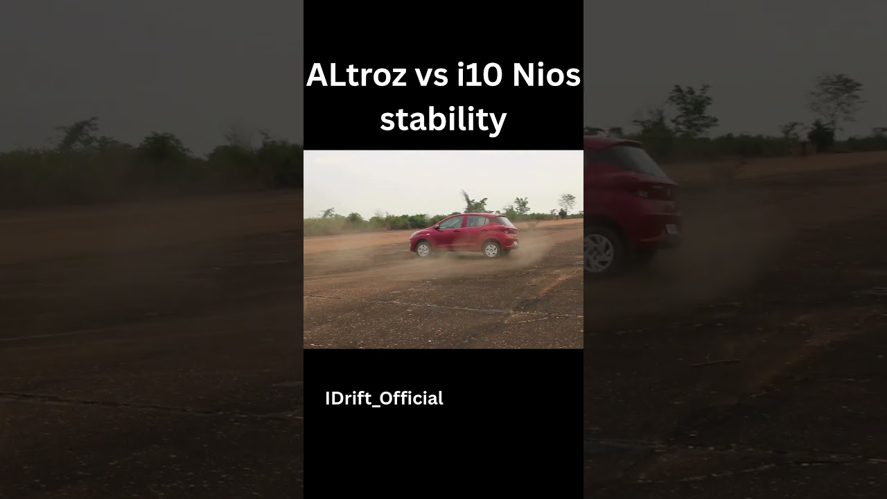 tata altroz vs Hyundai i10 nios stabilty at 80 kmph @tata #hyundai