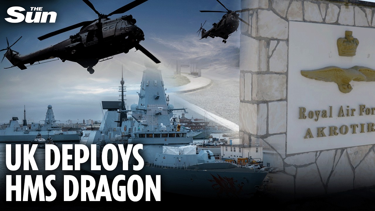 UK scrambles HMS Dragon warship and counter drone helicopters to Cyprus