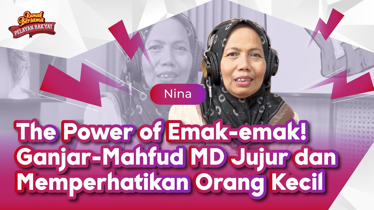 The Power of Emak-emak! Ganjar-Mahfud MD Jujur dan Memperhatikan Orang Kecil