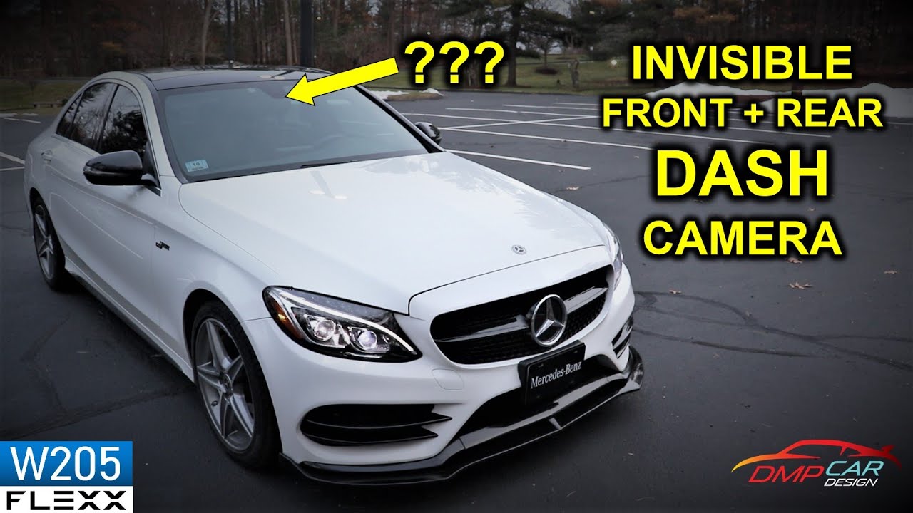 Передний и задний видеорегистратор HD установлен на Mercedes C300 W205 2015+