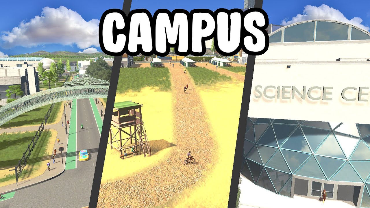 How to build a beautiful campus in Cities: Skylines!