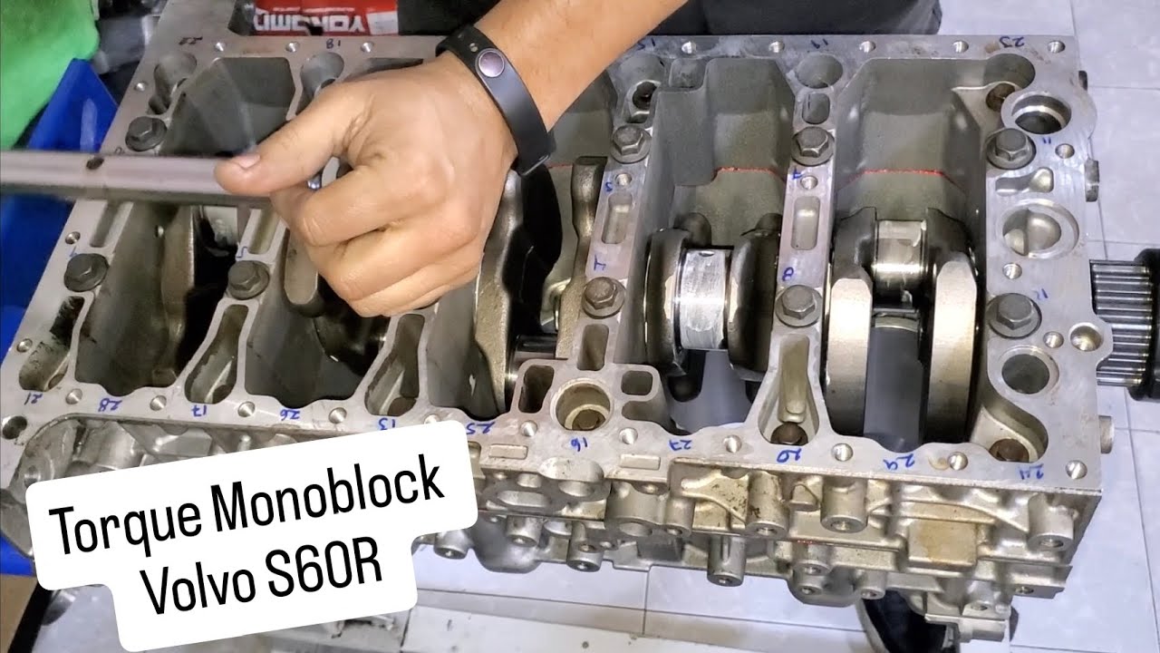 Torque apriete bancada motor Volvo 5 Cilindros | S60R B5254T4