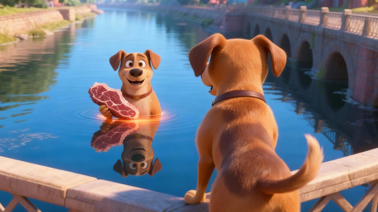 Cuando lo que ves no es lo que conviene | El perro y su reflejo